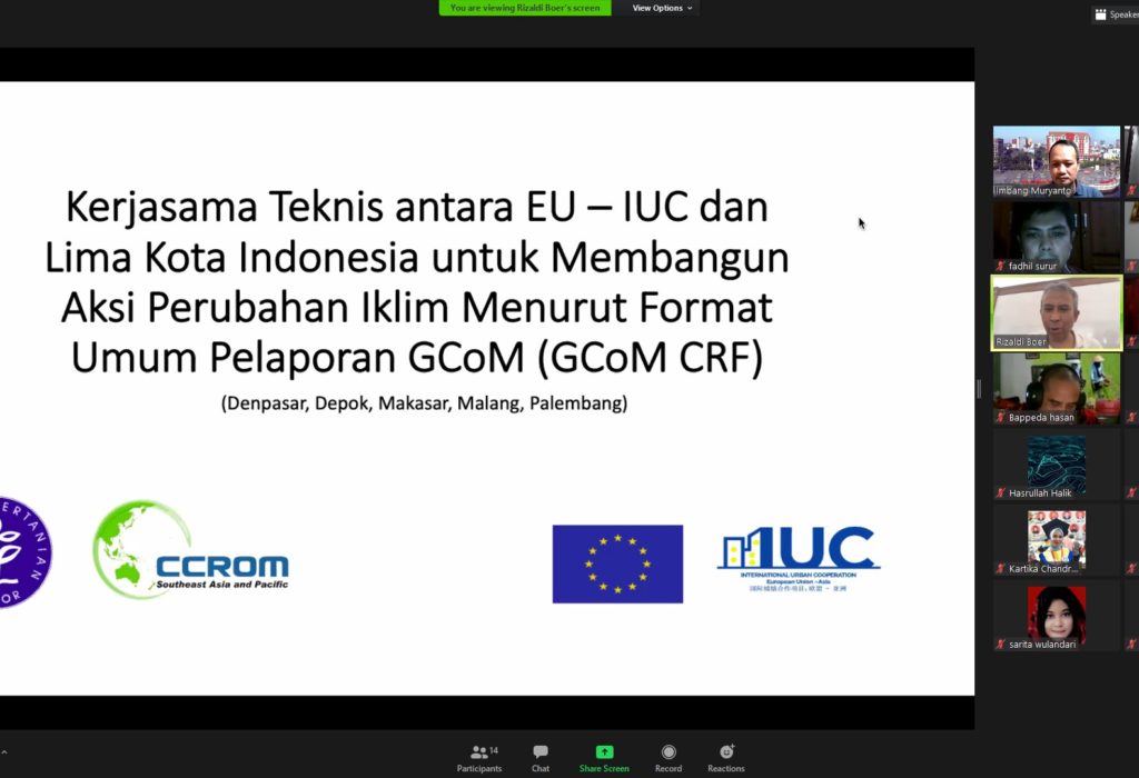 Indonesia: IUC Asia and Makassar Virtual Meeting on Progress of Required Data Collection