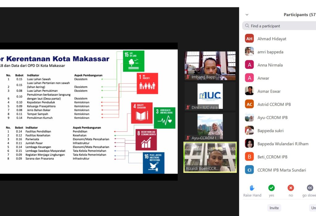 Indonesia: IUC Asia Assists Makassar to Strength Capacity on Vulnerability Assessment to Develop the Climate Adaptation Plan.