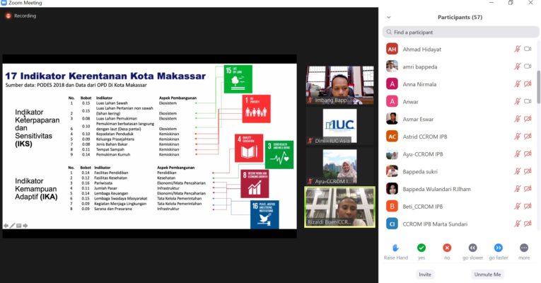 Indonesia: IUC Asia Assists Makassar to Strength Capacity on Vulnerability Assessment to Develop the Climate Adaptation Plan.