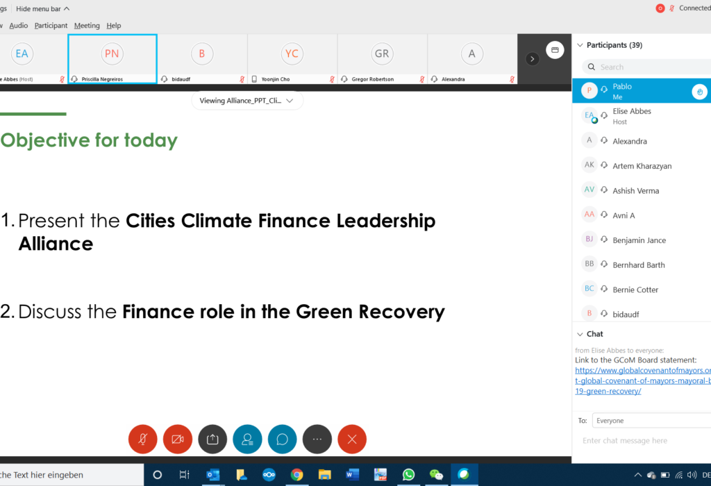 Global Covenant of Mayors – Regional Exchange Call on Green Recovery