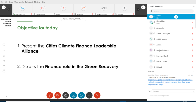 Global Covenant of Mayors – Regional Exchange Call on Green Recovery