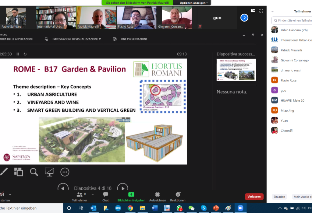 Rome-Yangzhou Preparatory Meeting for the International Horticultural Exhibition 2021