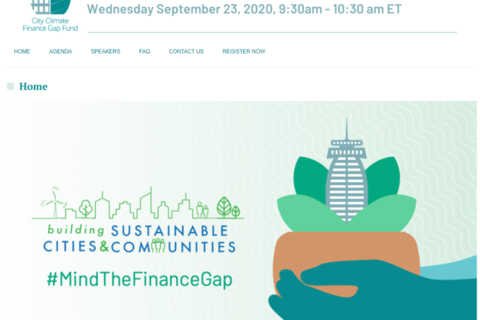 City Climate Finance Gap Fund Launching Event