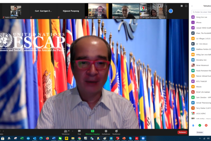 IUC Team participates at UNESCAP Meeting on “Response and Recovery: Asia-Pacific Cities on the Front Lines of COVID-19′