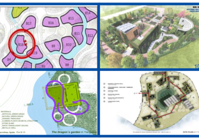 EU Cities Garden Pavilions under Construction in Yangzhou